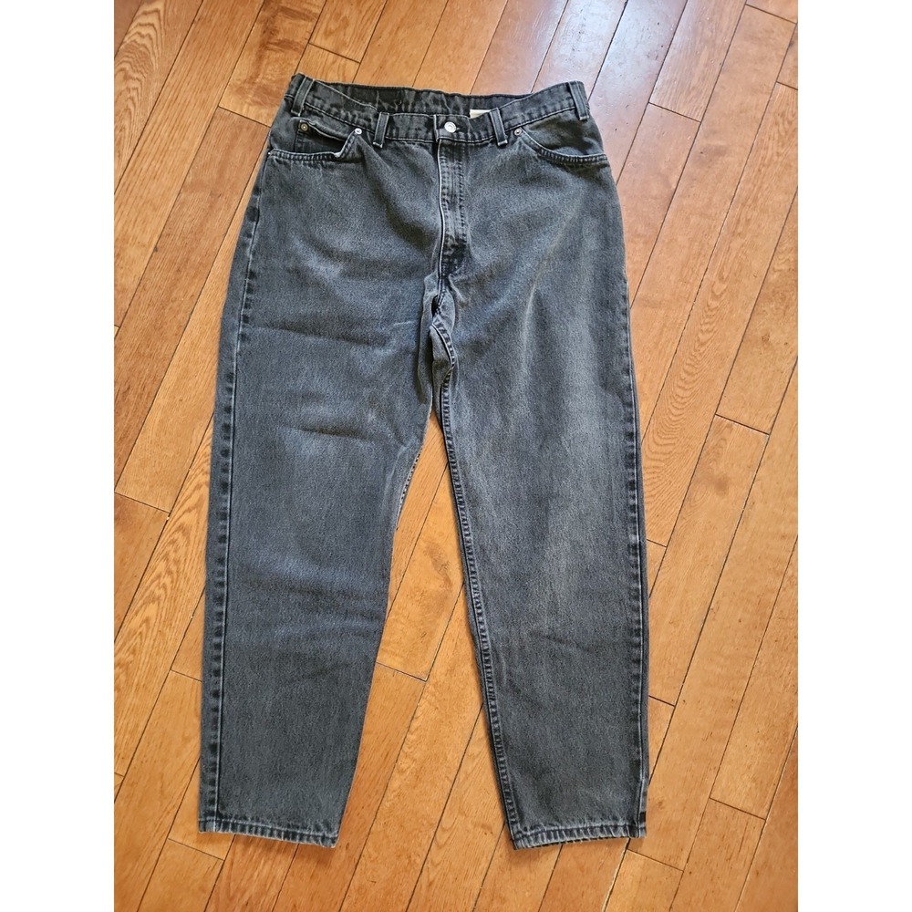 Vintage 90s Levis 530 Orange Tab Jeans Mens (Fits 34x30) Gray Dark Wash Straight